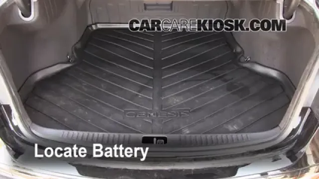 2009 Hyundai Genesis 4.6 4.6L V8 Battery Replace